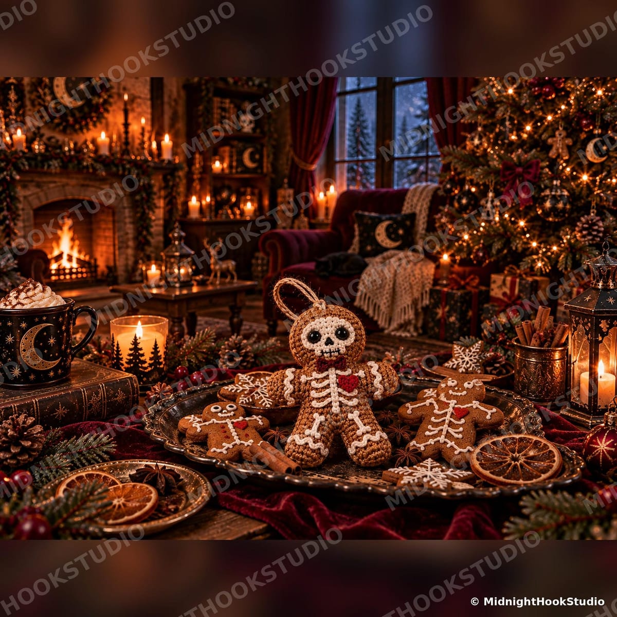 Gingerbread Skeleton Ornament