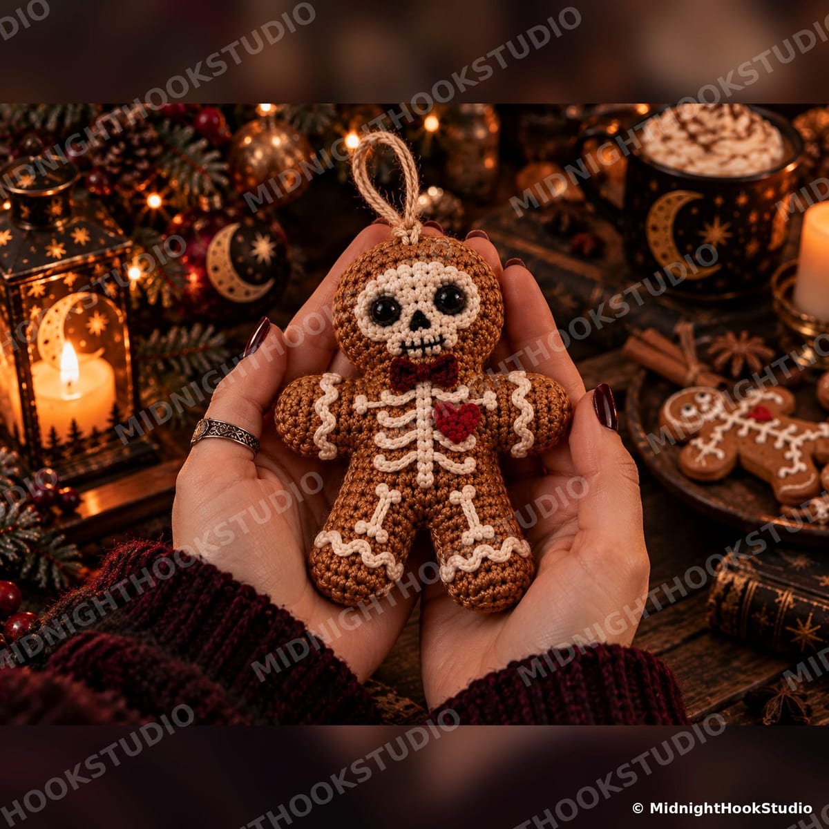 Gingerbread Skeleton Ornament