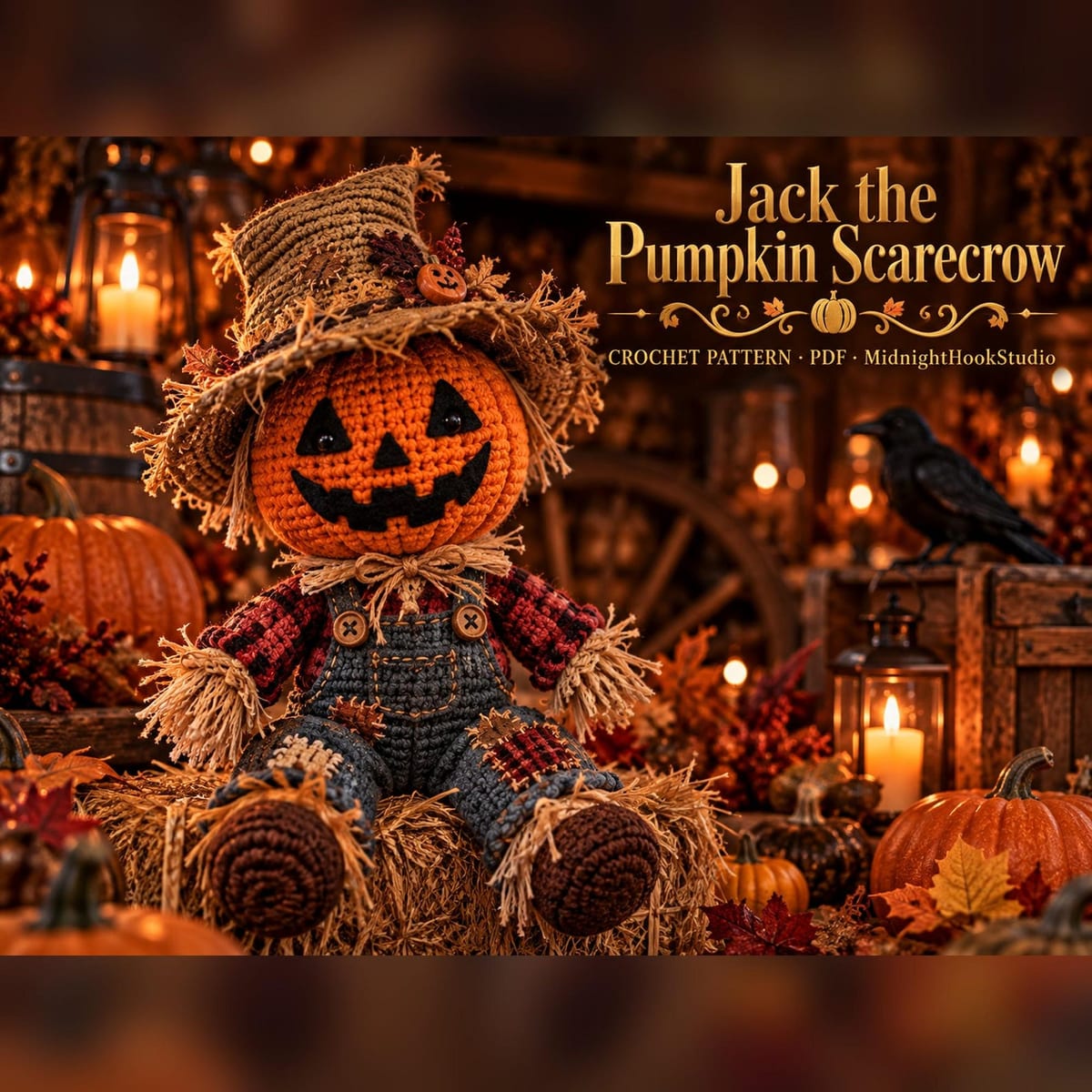 Pumpkin Scarecrow Doll