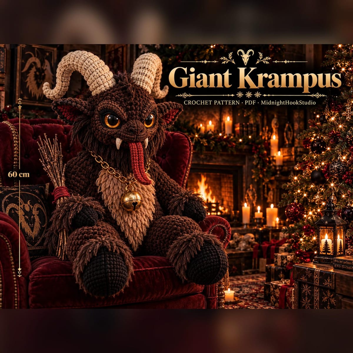 Giant Krampus — 60 cm Jumbo Plush