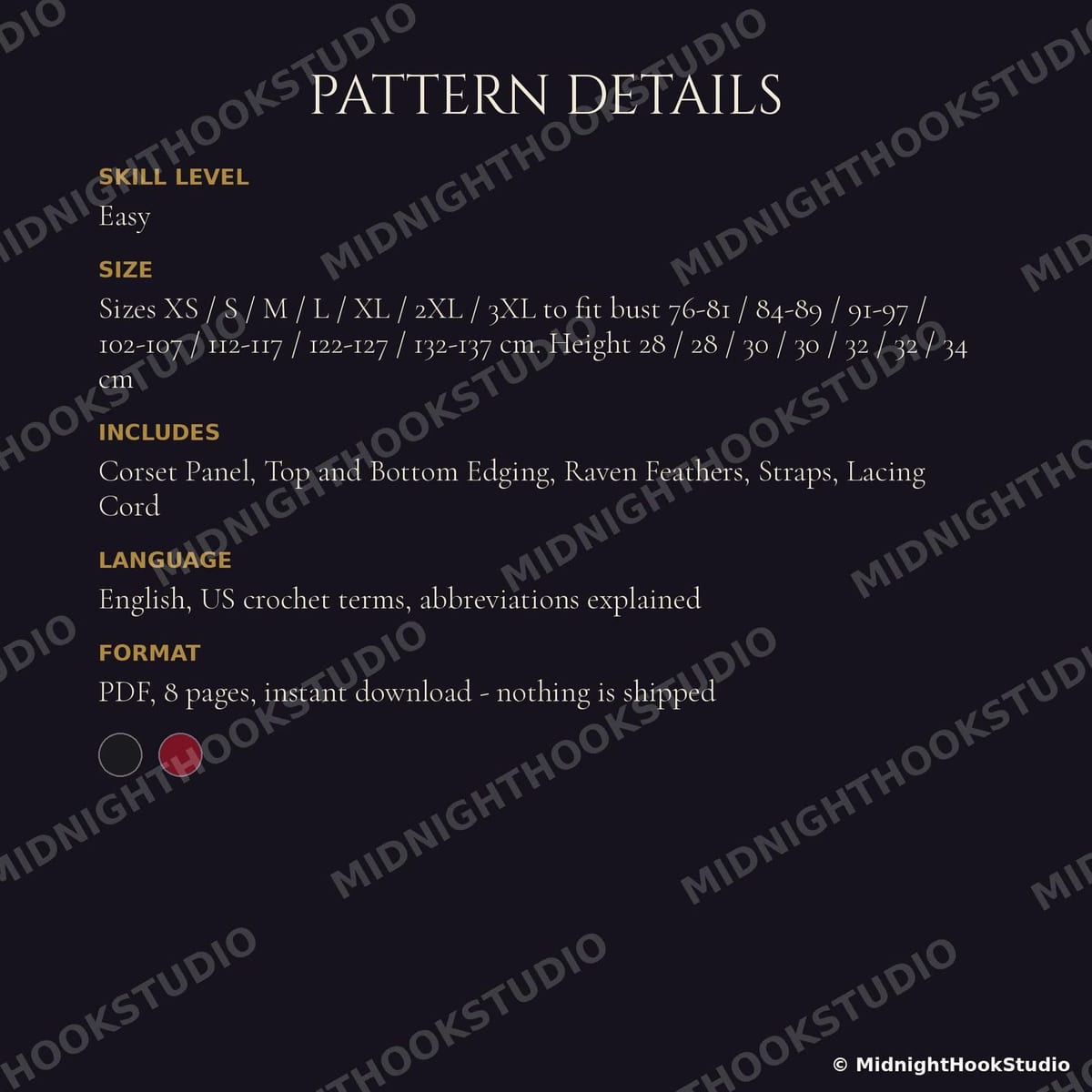 Raven Feather Peplum Corset Top