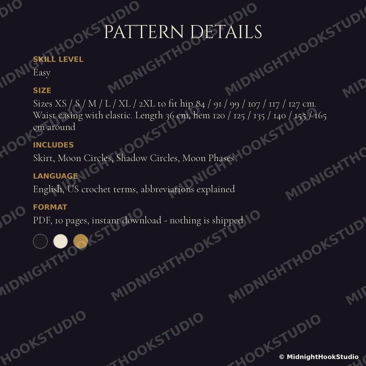 Moon Phase A-Line Mini Skirt