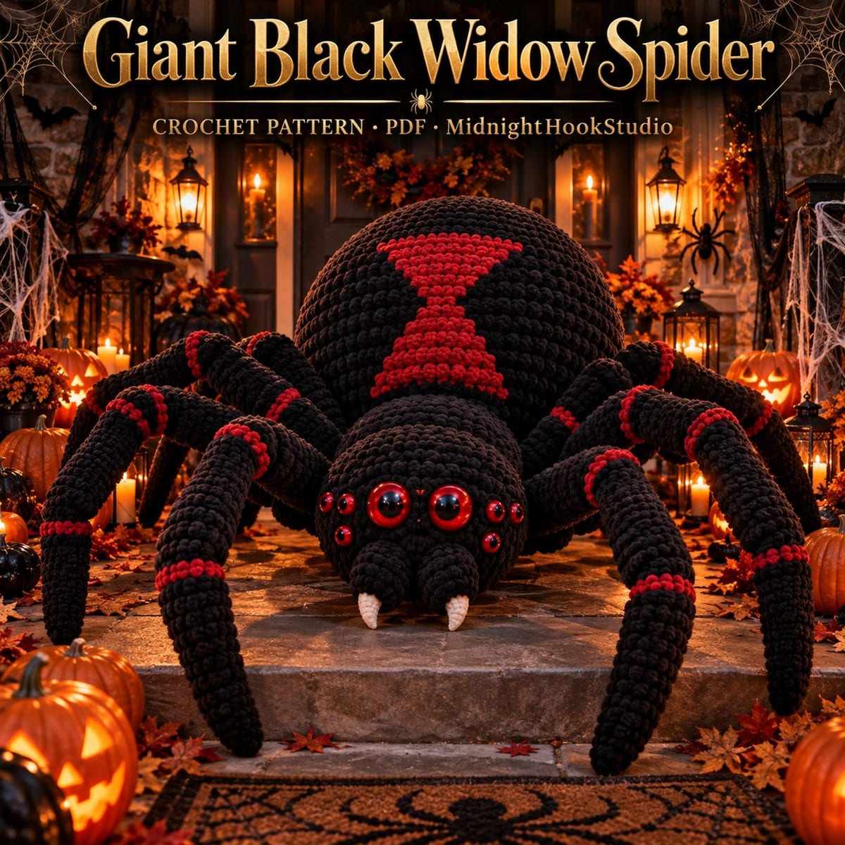 Giant Black Widow Spider — 2 m Legspan