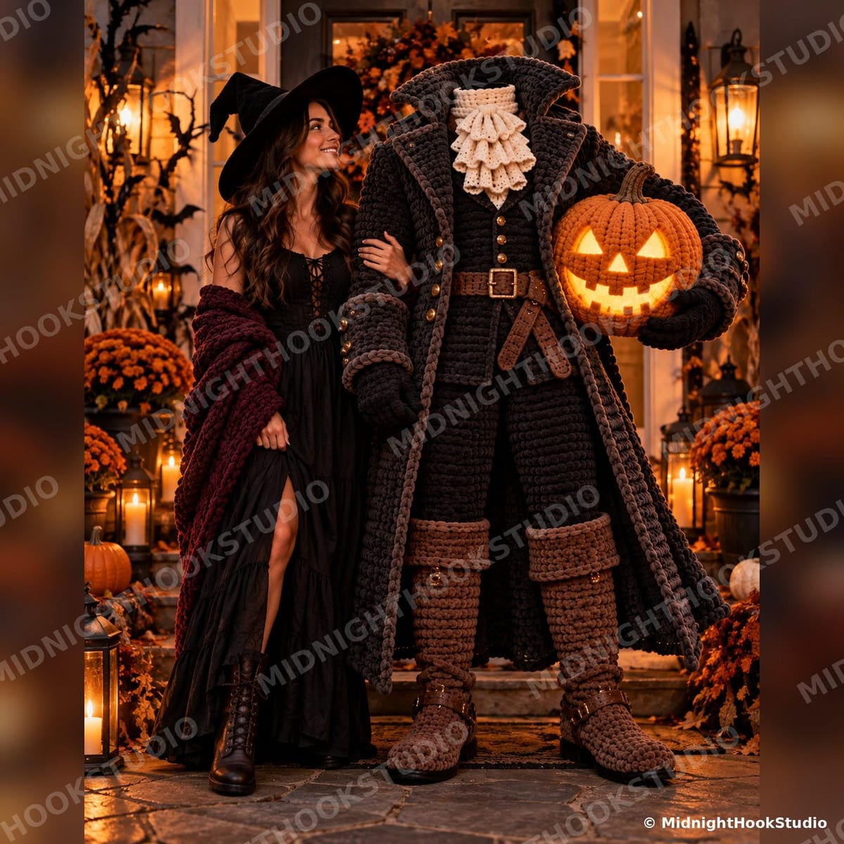 Headless Horseman with Pumpkin Head — 185 cm