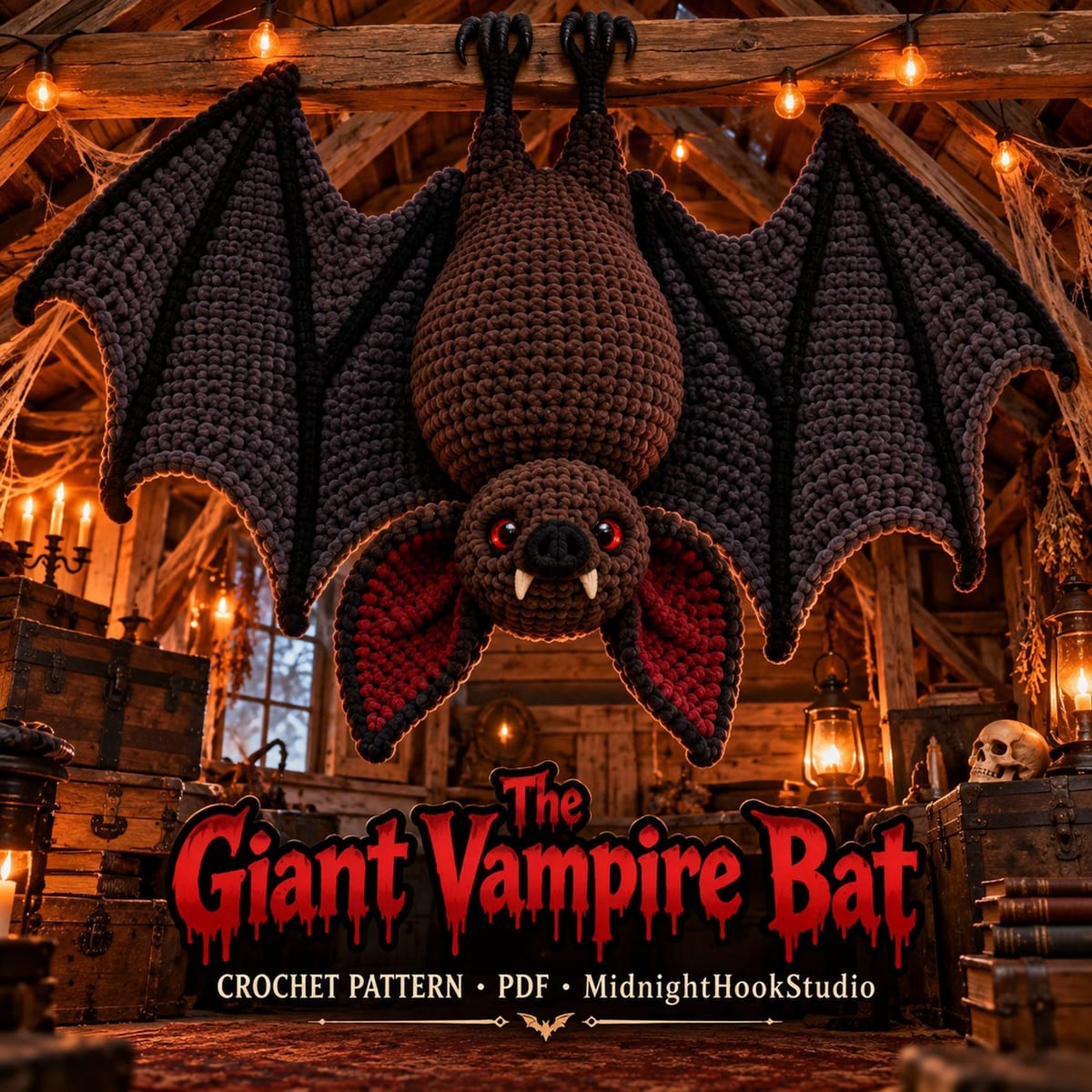 Giant Hanging Vampire Bat — 2.5 m Wingspan