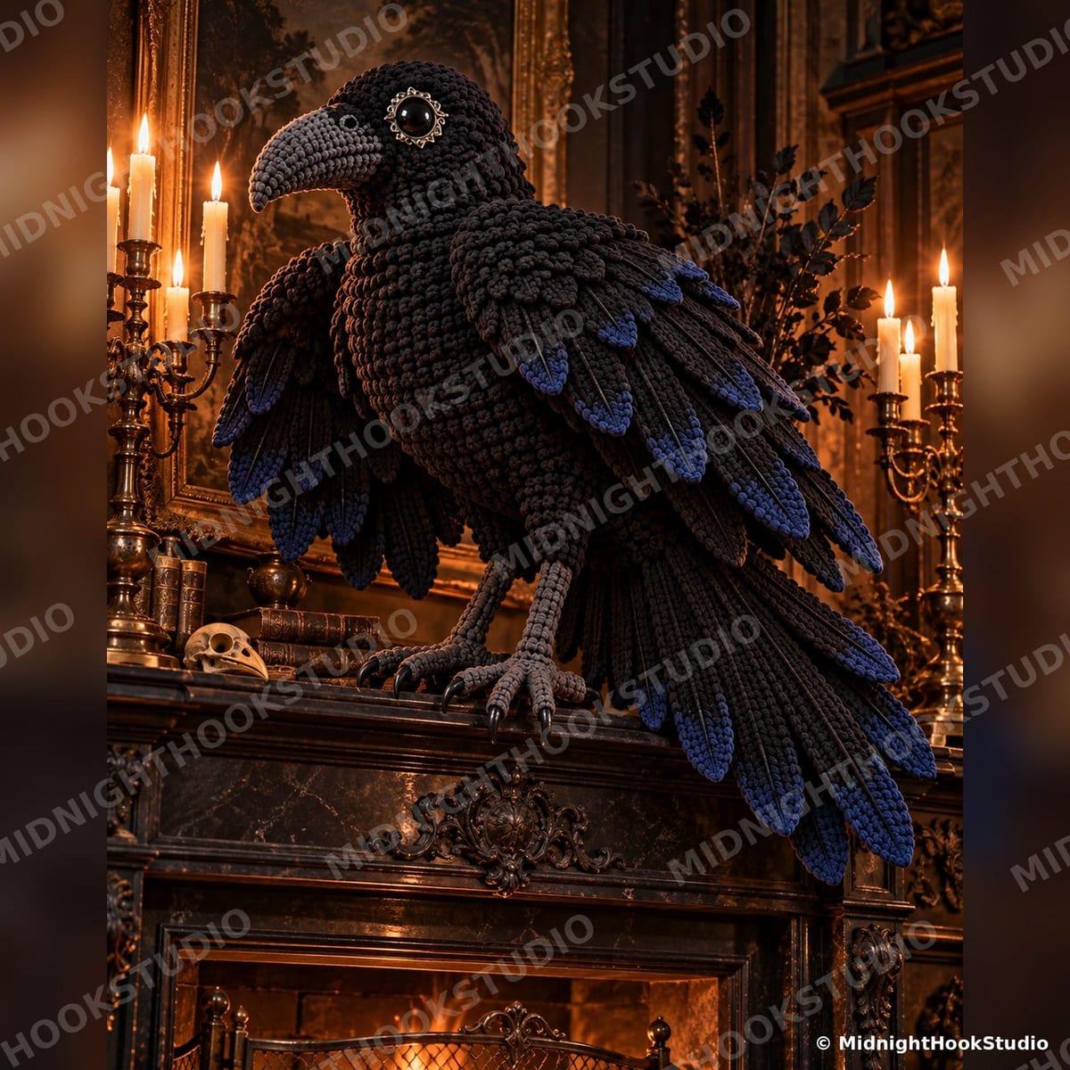 Giant Gothic Raven — 120 cm, 1.6 m Wingspan