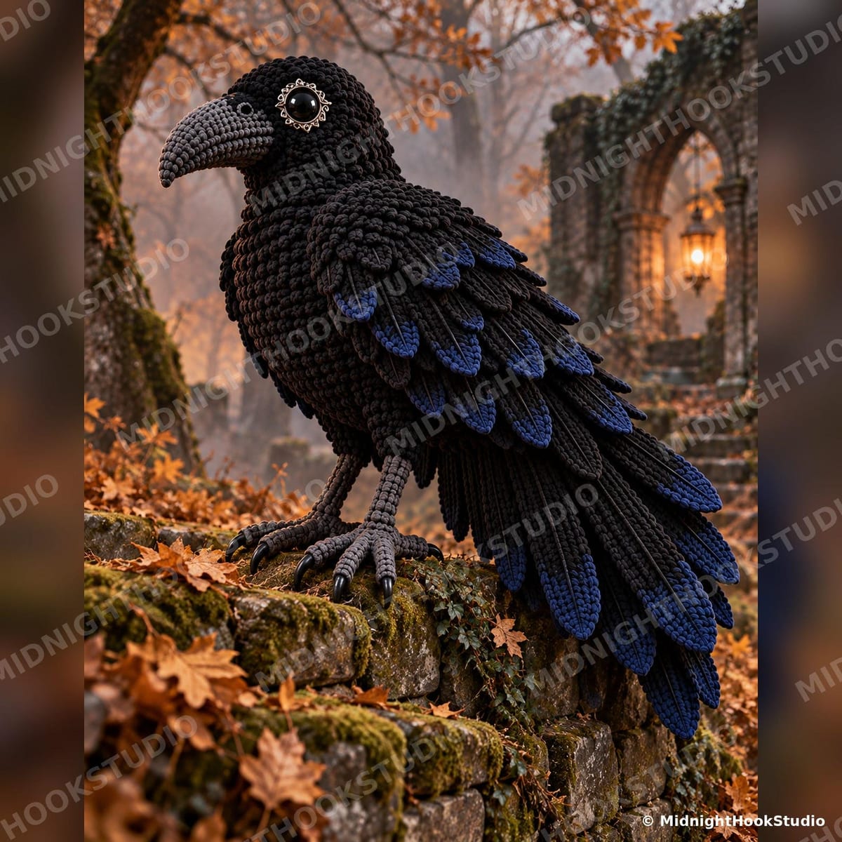 Giant Gothic Raven — 120 cm, 1.6 m Wingspan