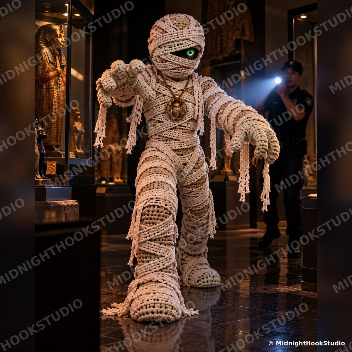 Giant Mummy with Glowing Eye — 175 cm