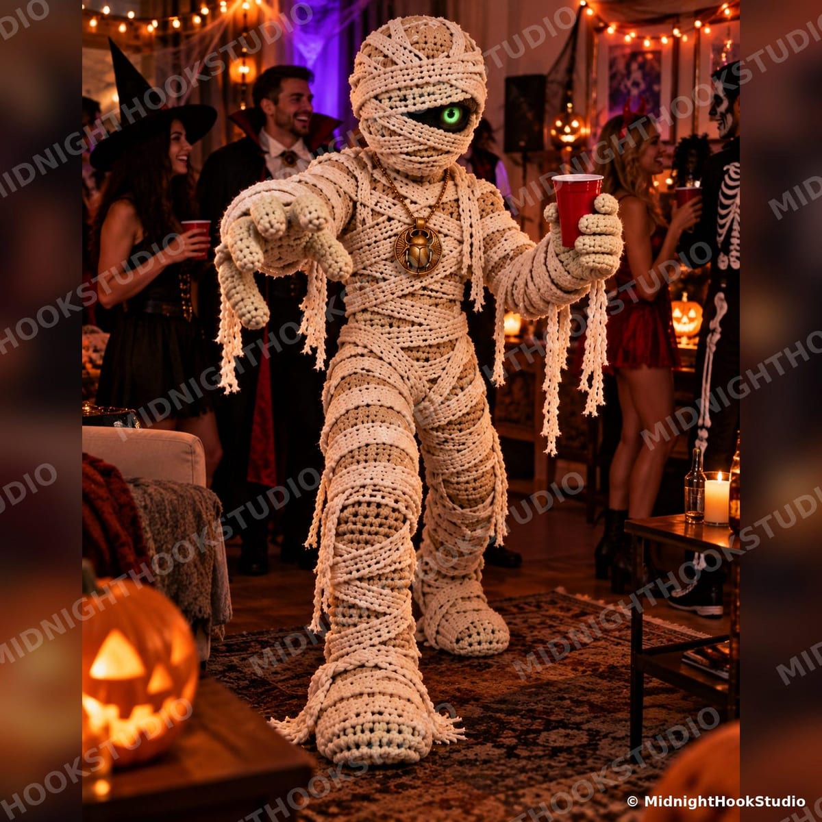 Giant Mummy with Glowing Eye — 175 cm