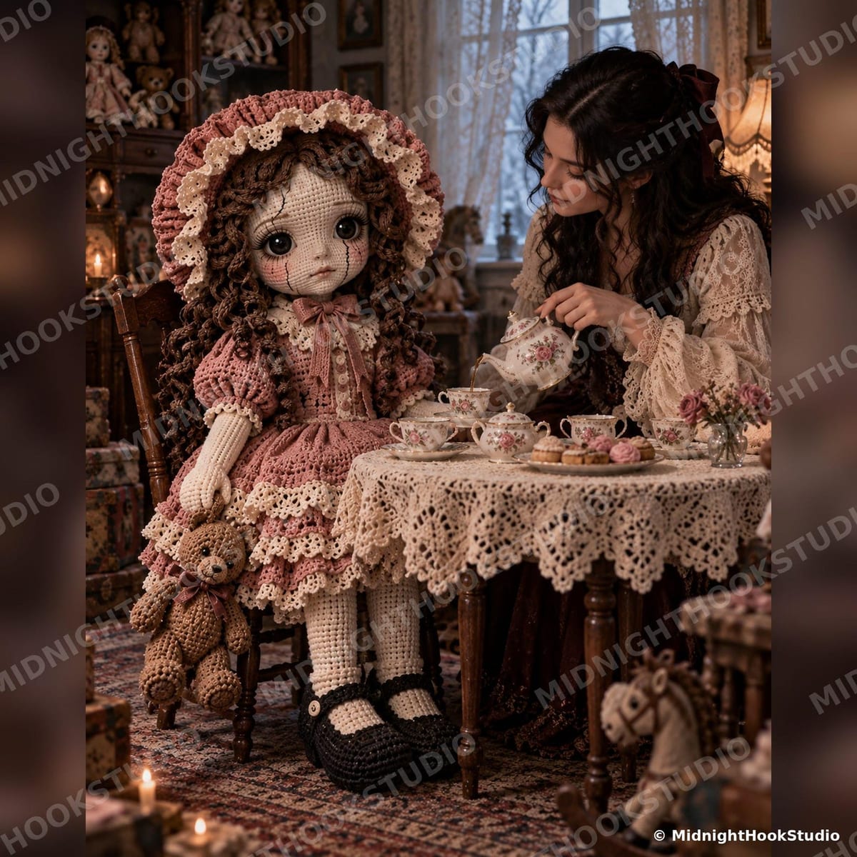 Life-Size Haunted Porcelain Doll