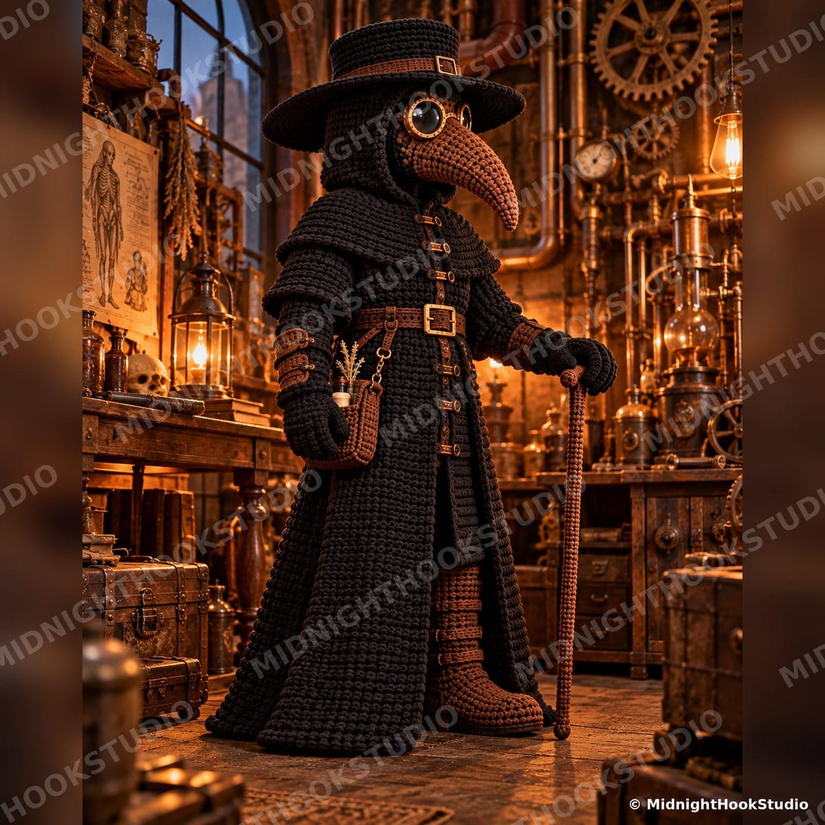 Life-Size Plague Doctor — 175 cm