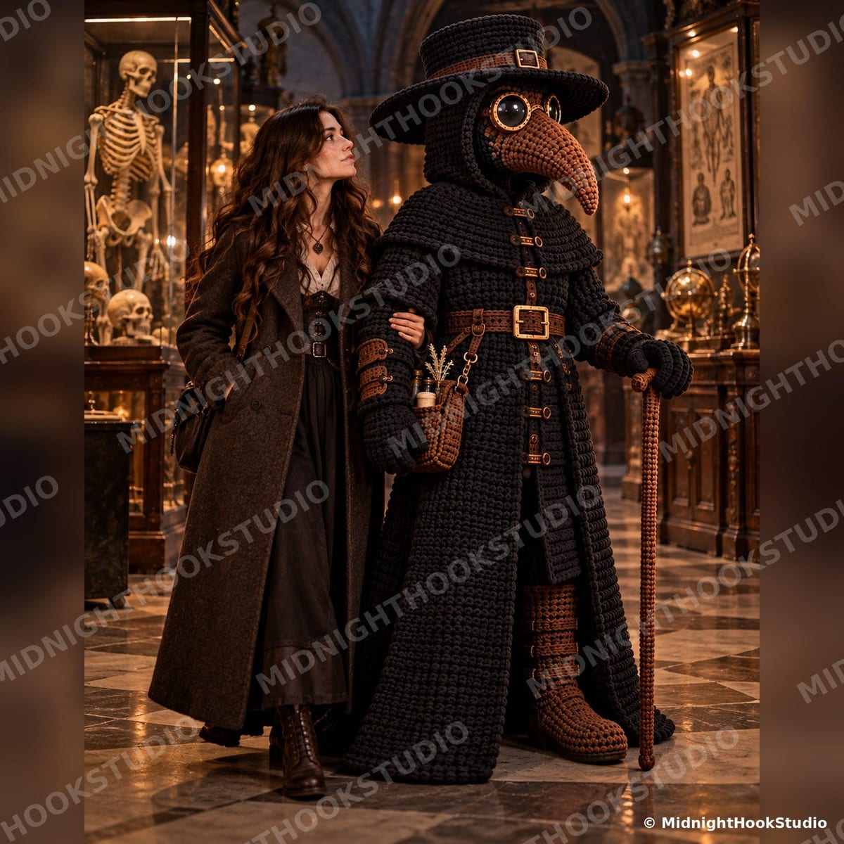 Life-Size Plague Doctor — 175 cm
