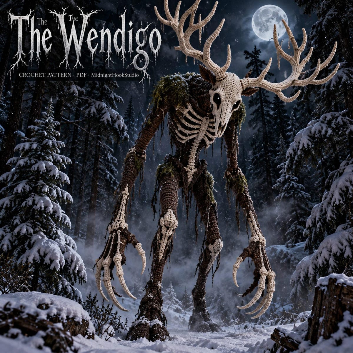 Giant Wendigo — 210 cm Antlered Cryptid
