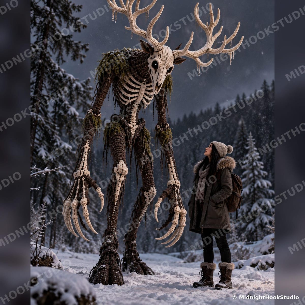 Giant Wendigo — 210 cm Antlered Cryptid