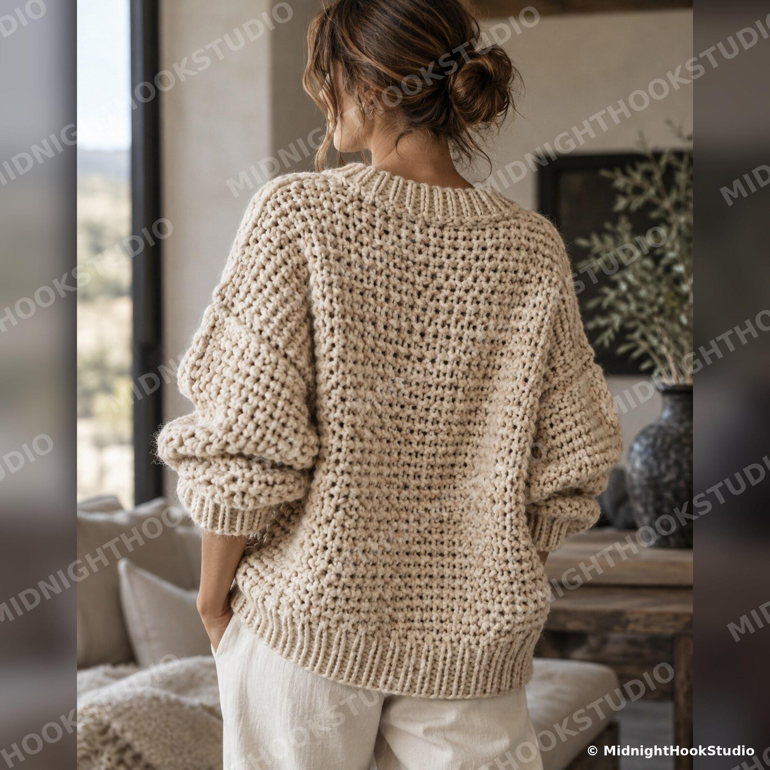 Chunky Drop Shoulder Sweater