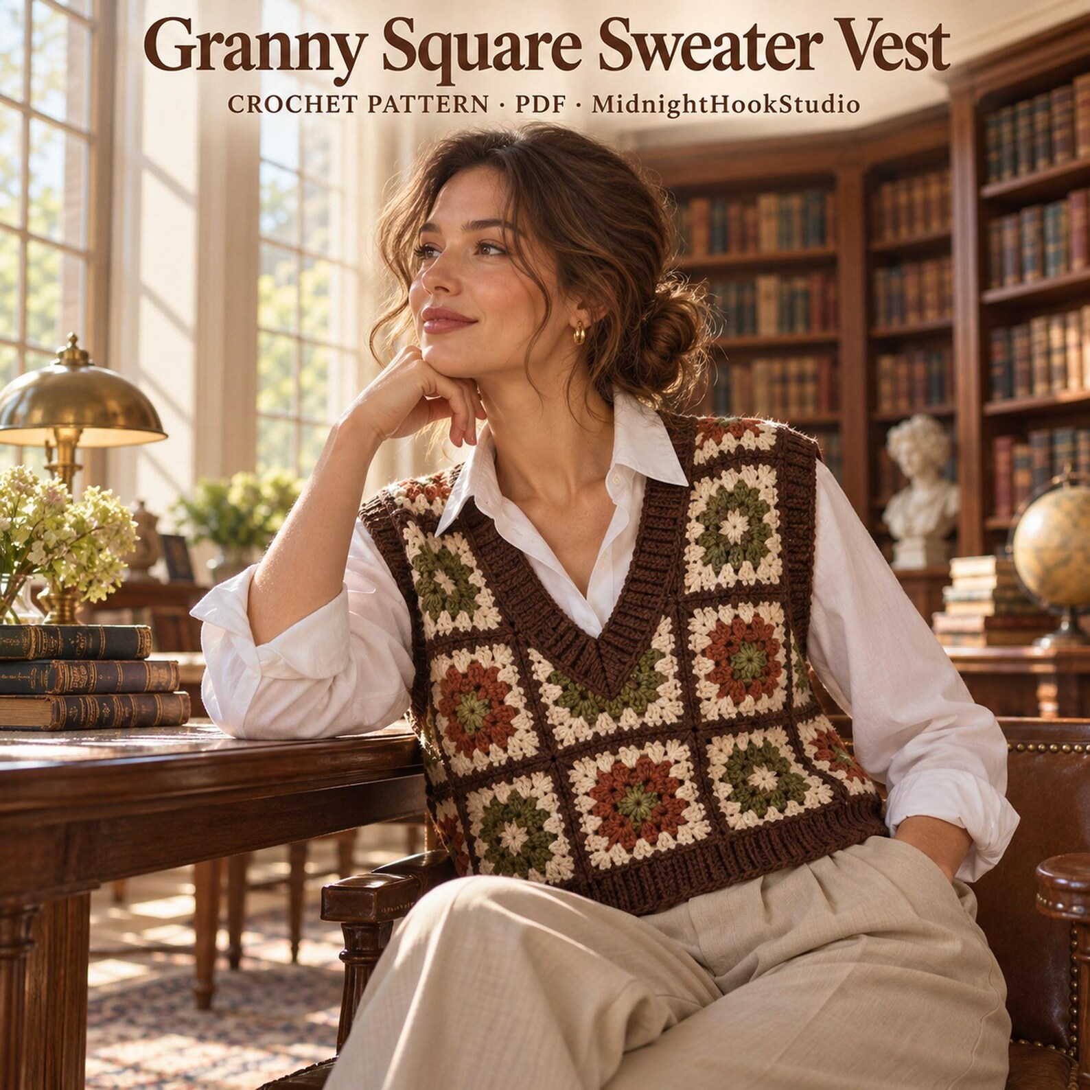 Granny Square Patchwork Vest