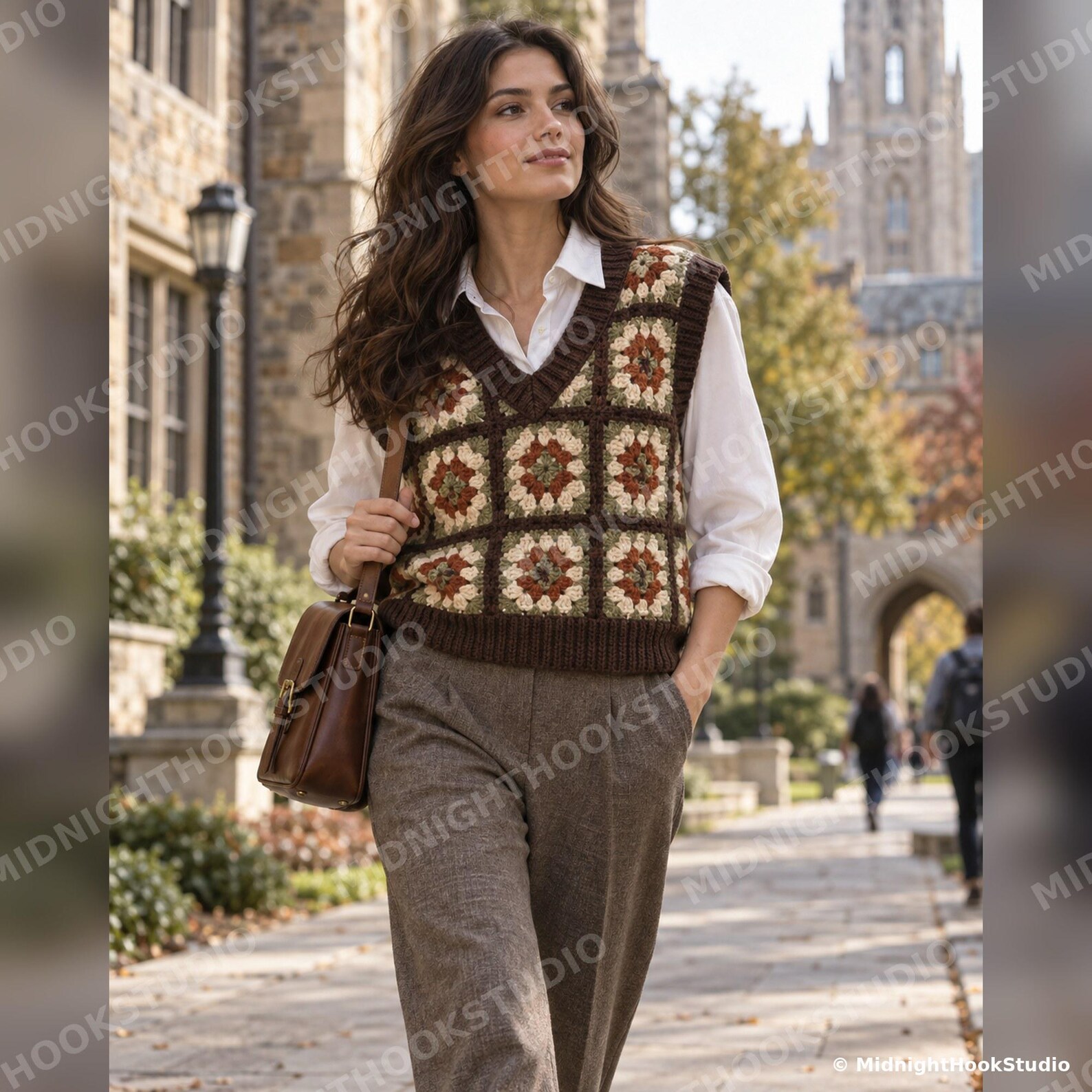 Granny Square Patchwork Vest