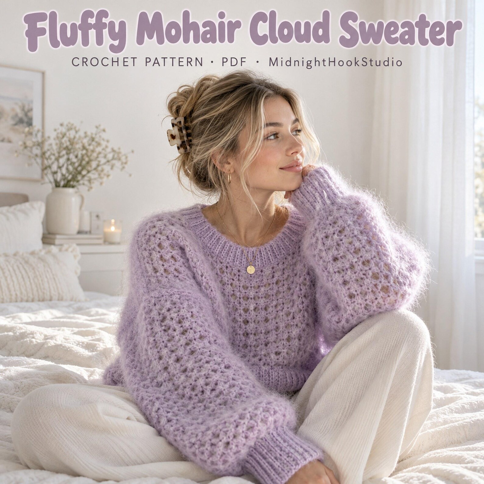 Fluffy Mohair Oversized Sweater