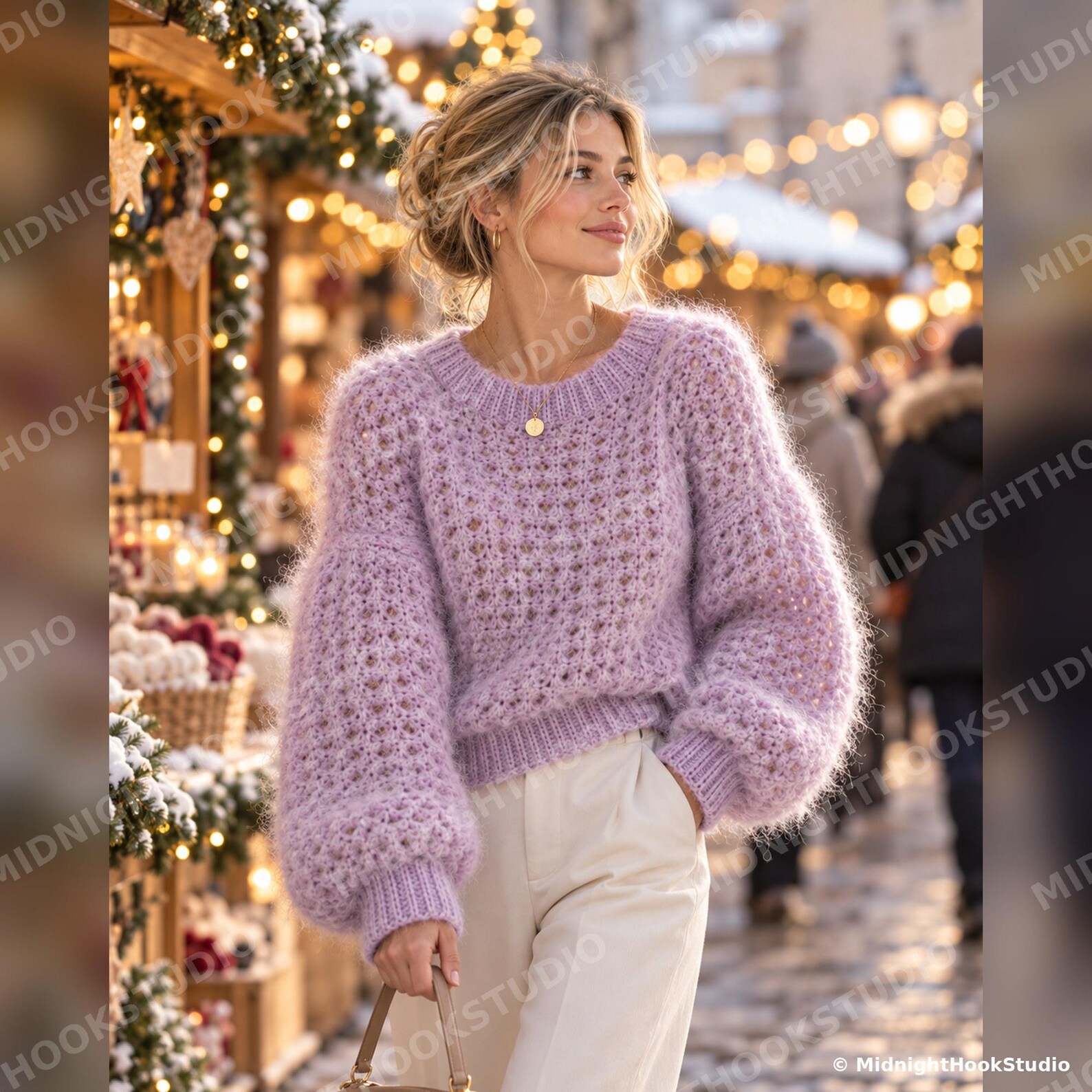 Fluffy Mohair Oversized Sweater