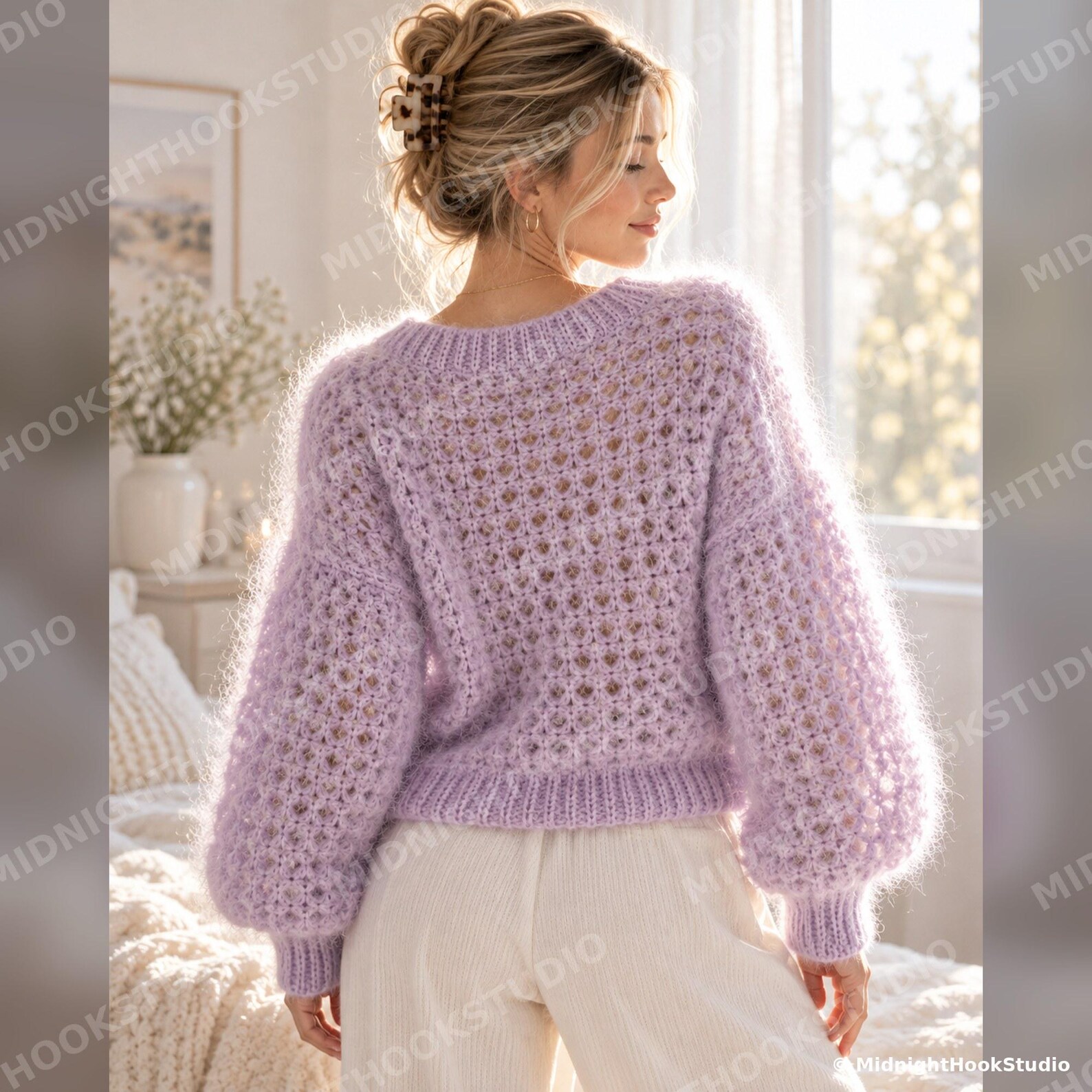 Fluffy Mohair Oversized Sweater