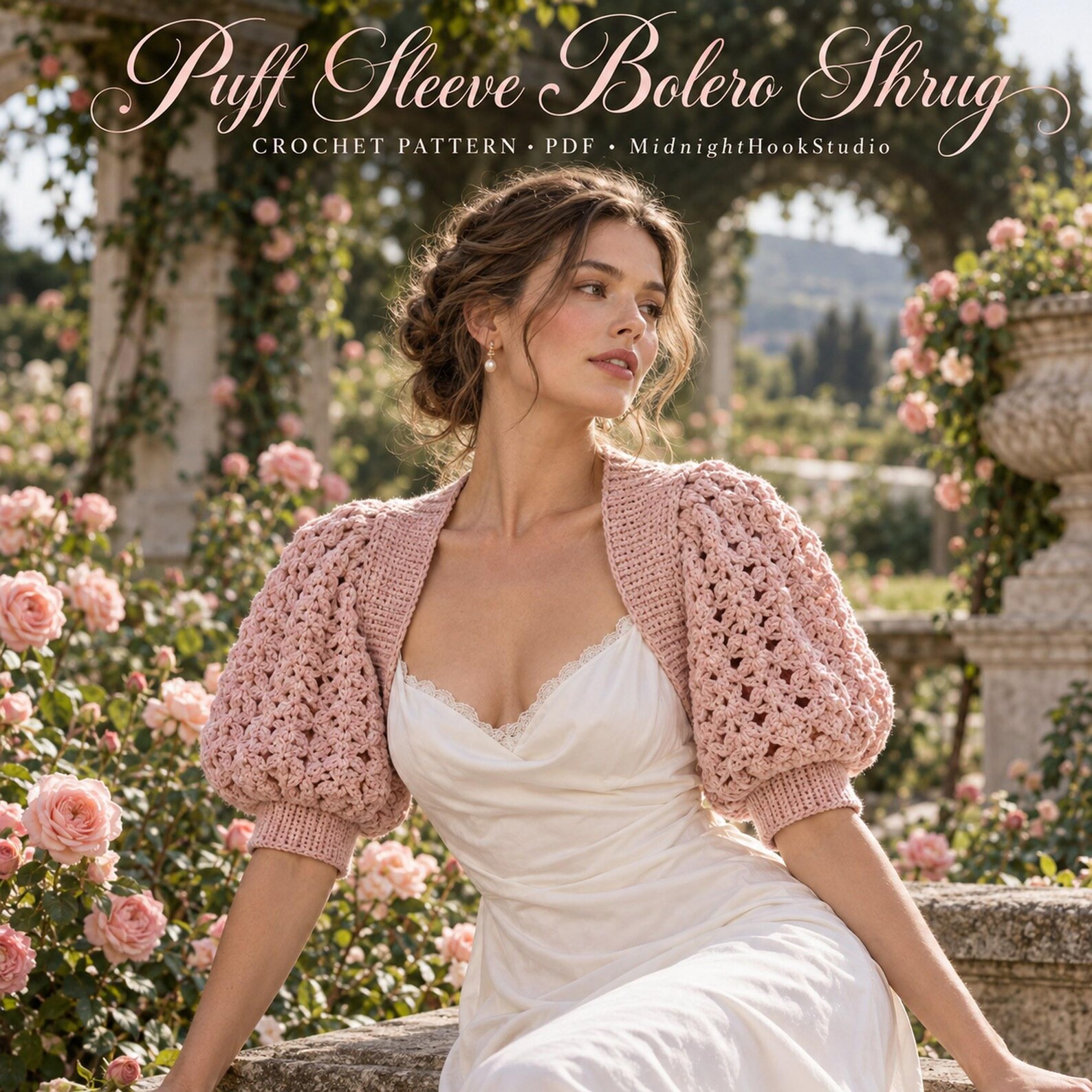 Puff Sleeve Bolero Shrug