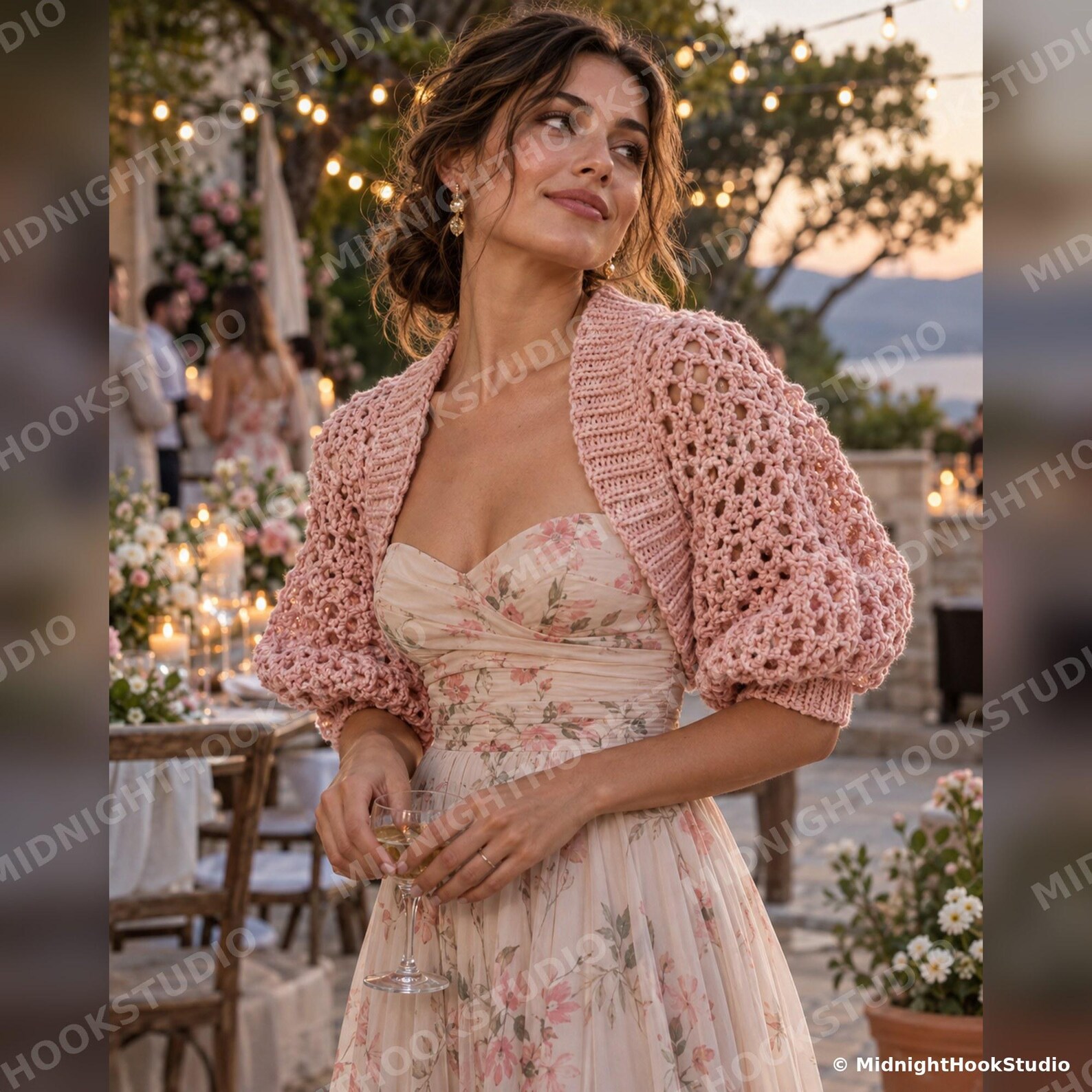 Puff Sleeve Bolero Shrug