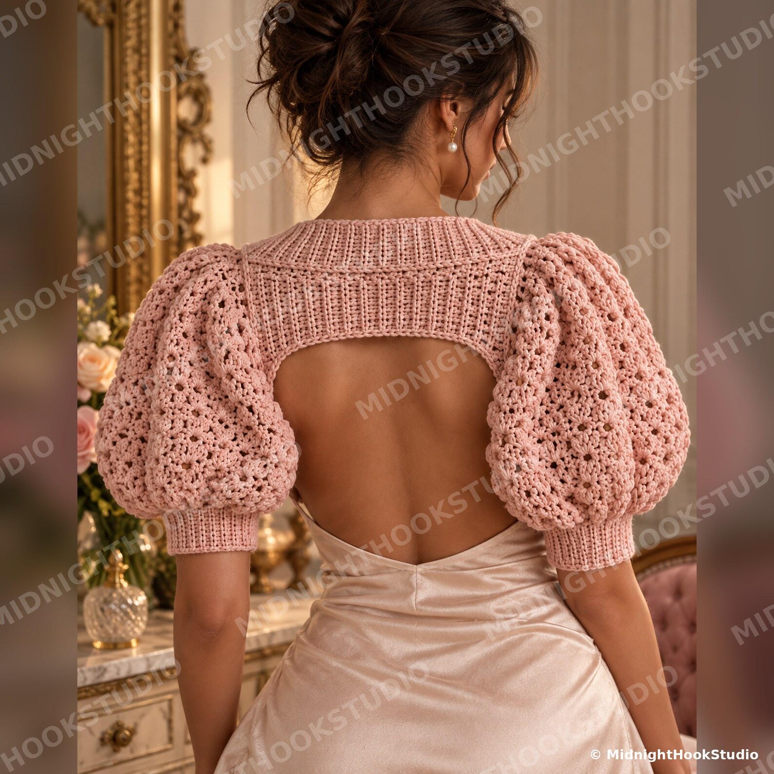 Puff Sleeve Bolero Shrug