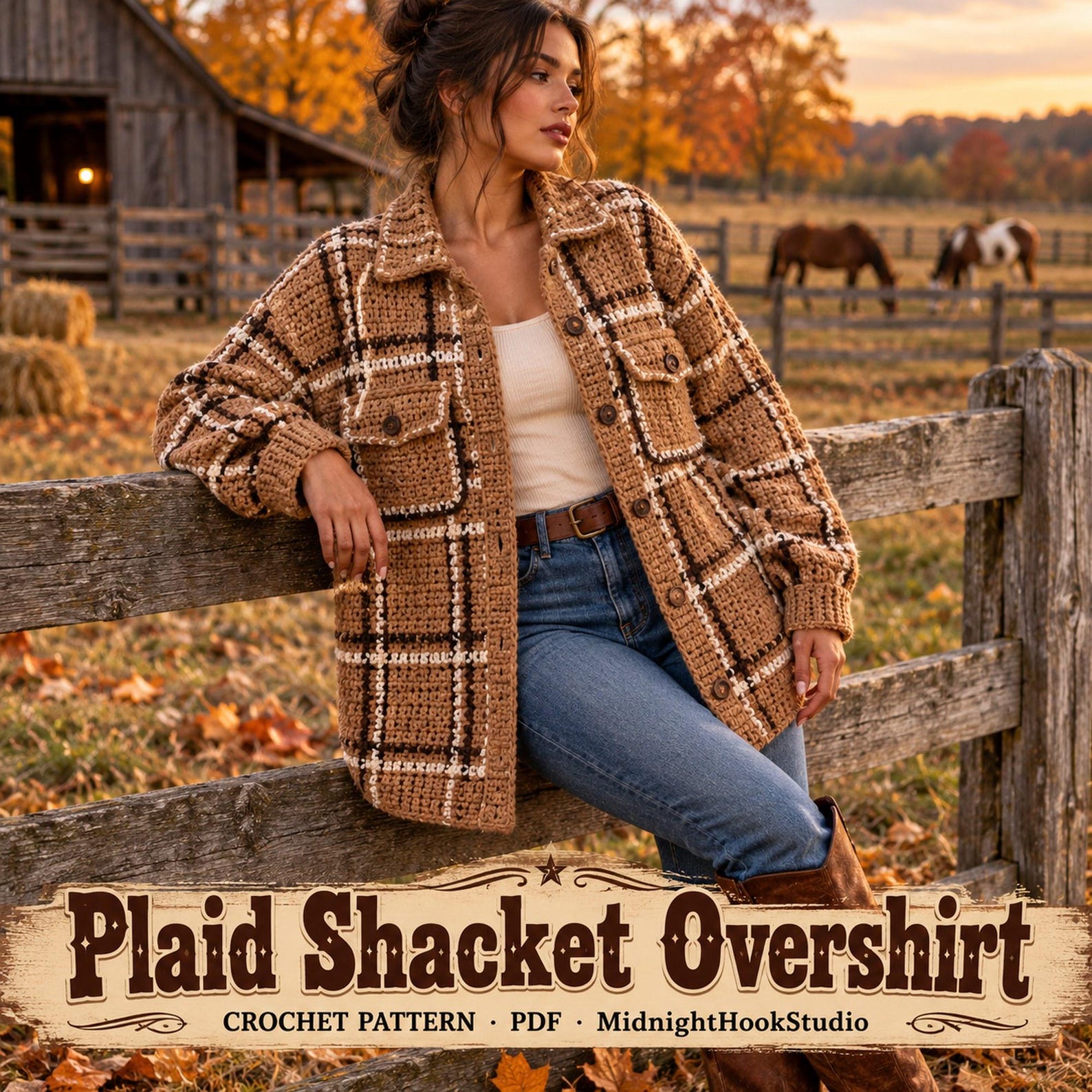 Plaid Shacket with Patch Pockets