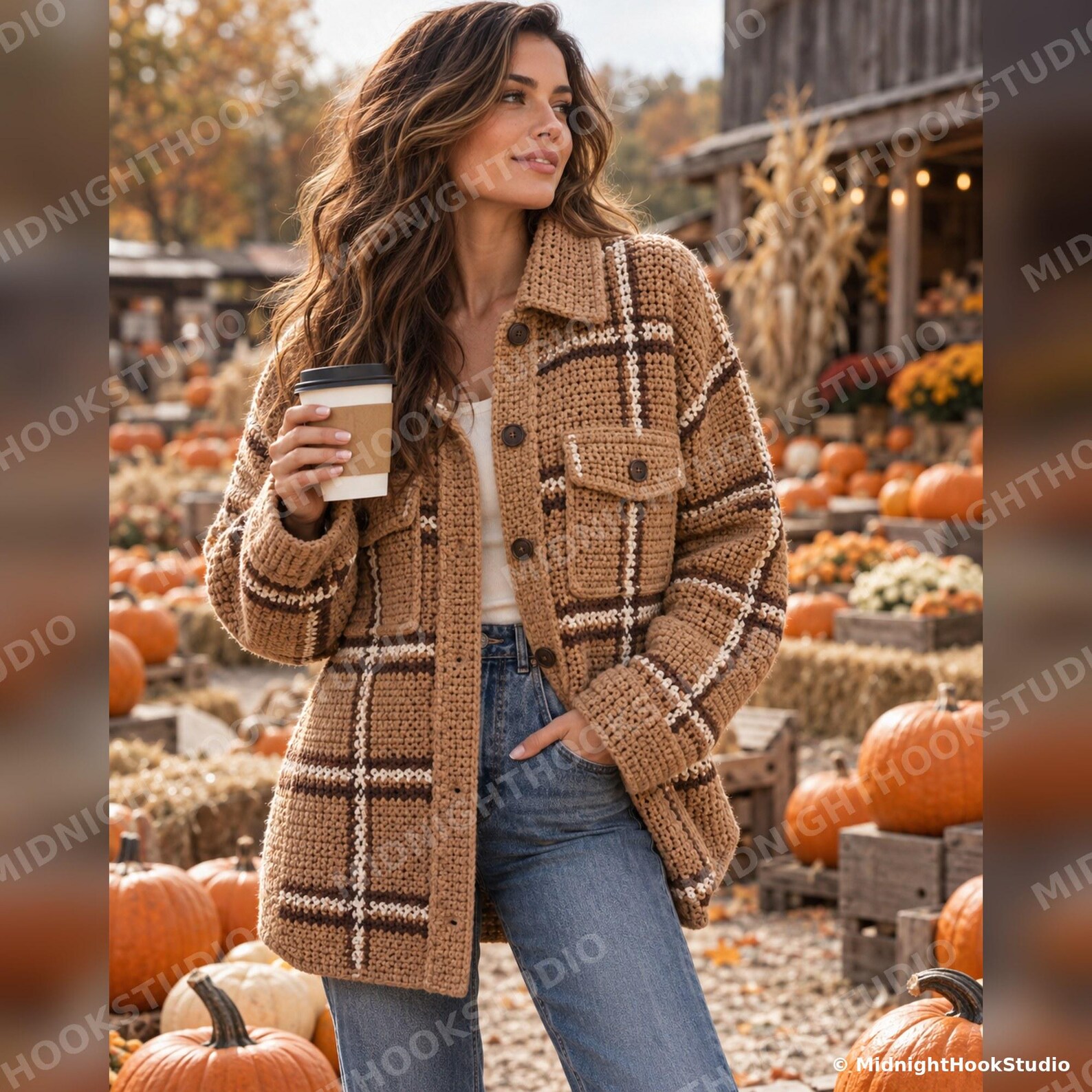 Plaid Shacket with Patch Pockets