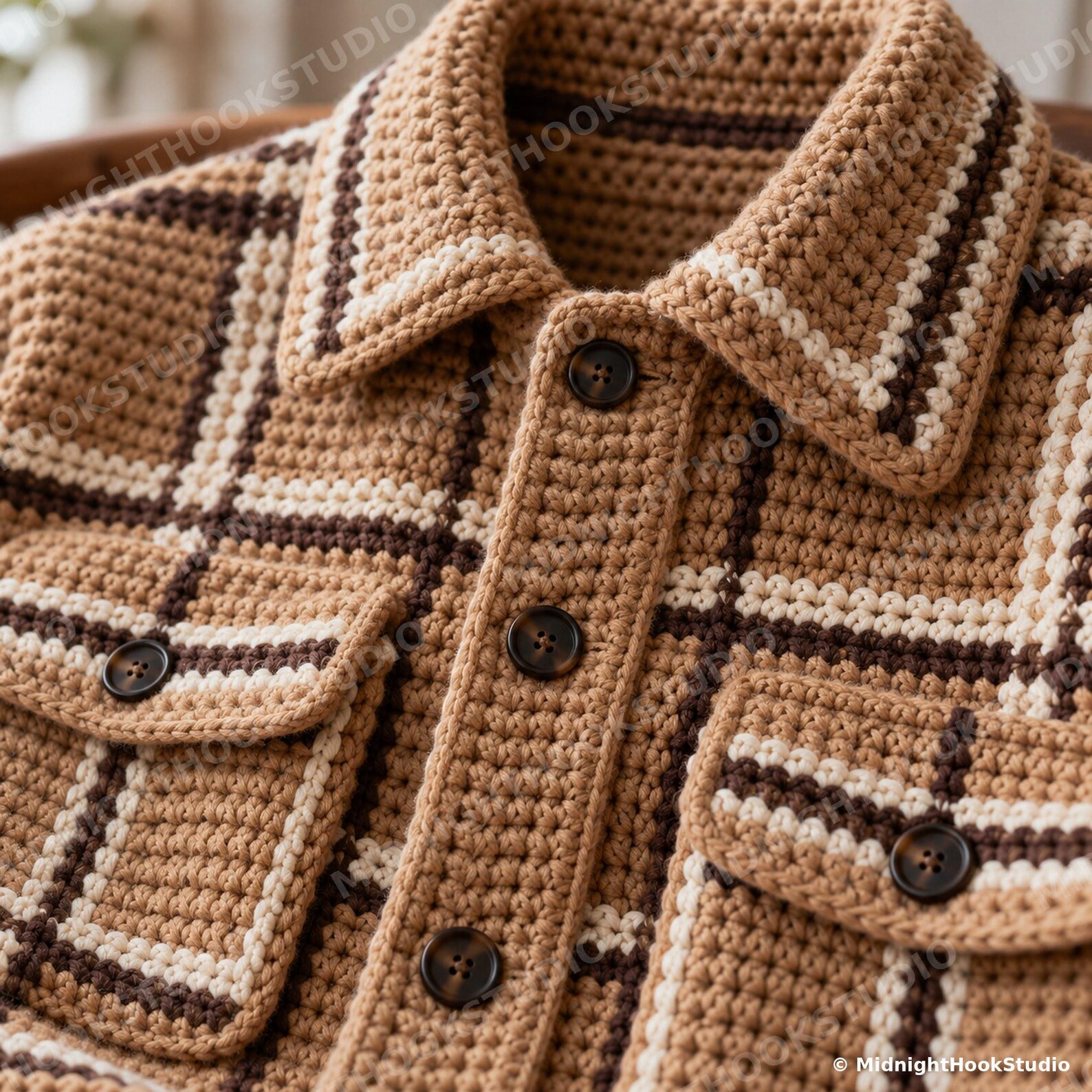 Plaid Shacket with Patch Pockets