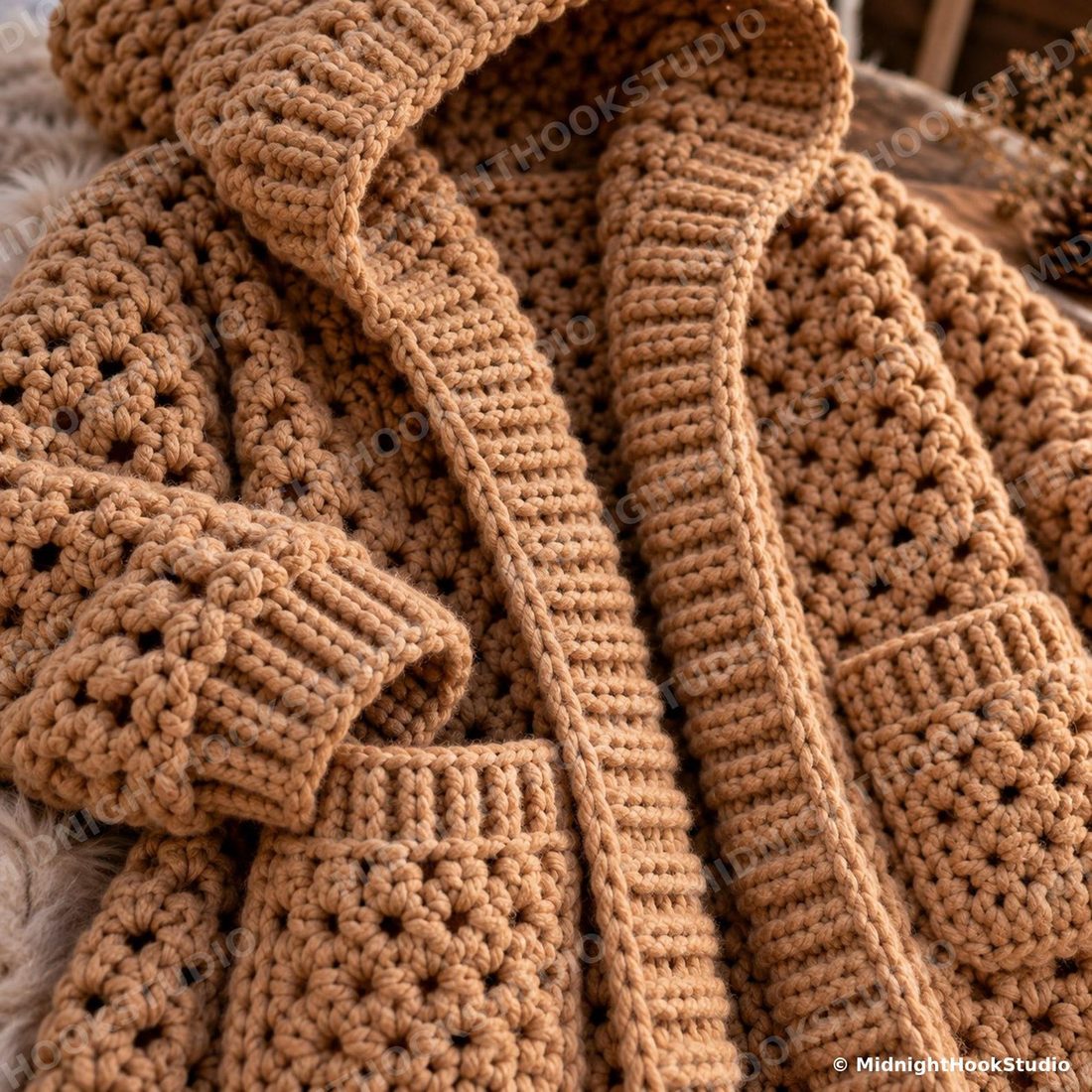 Chunky Hooded Cardigan Coat