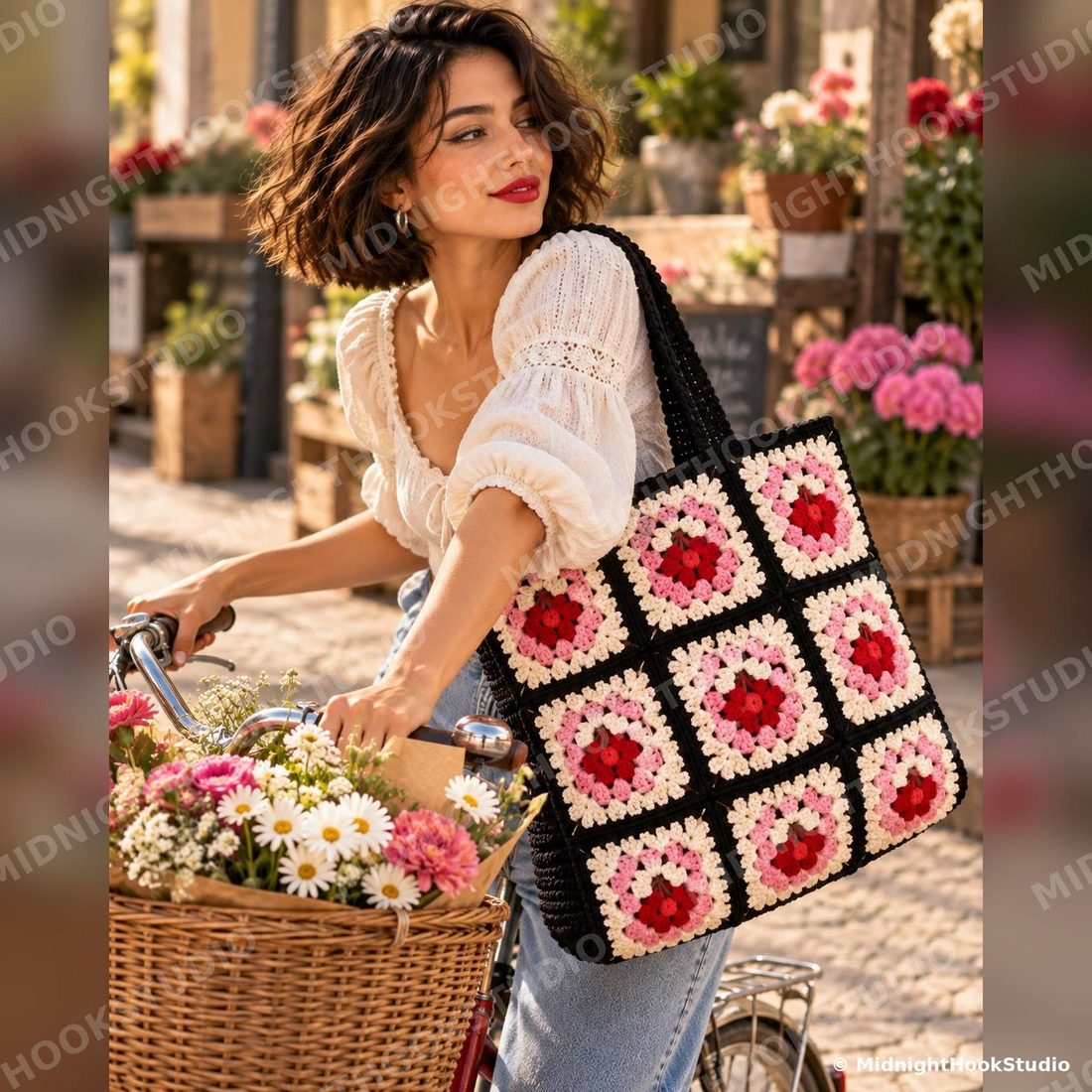 Granny Square Tote Bag