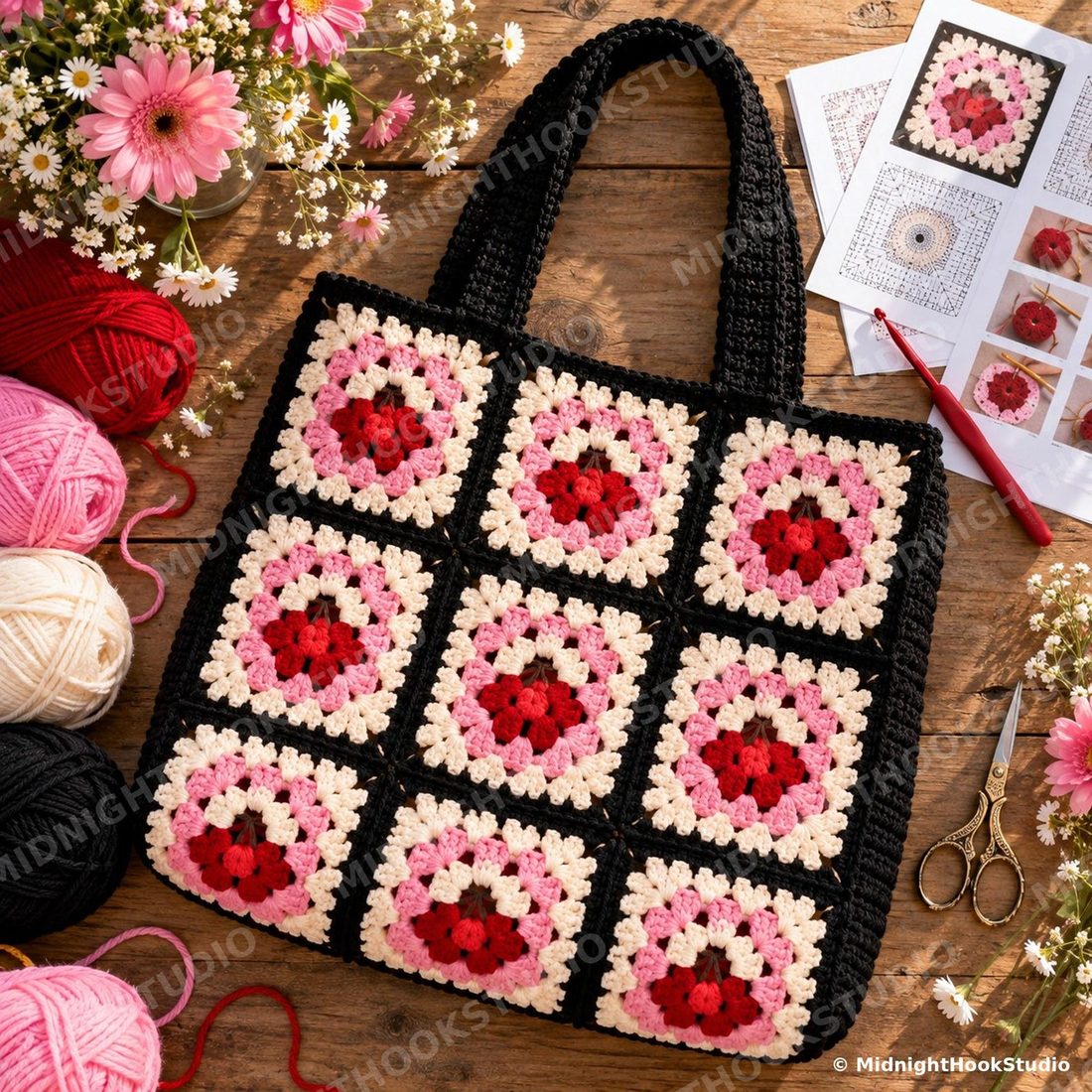 Granny Square Tote Bag