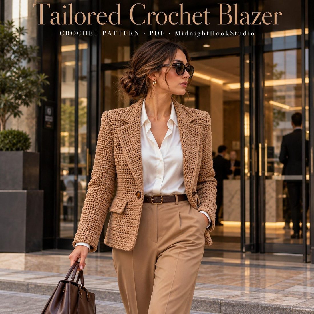 Tailored Crochet Blazer