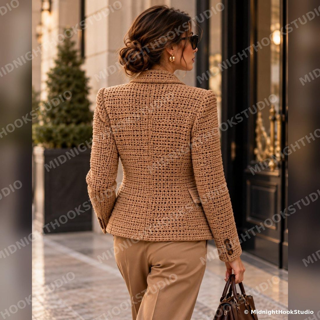 Tailored Crochet Blazer