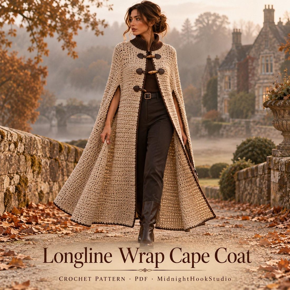 Longline Wrap Cape Coat