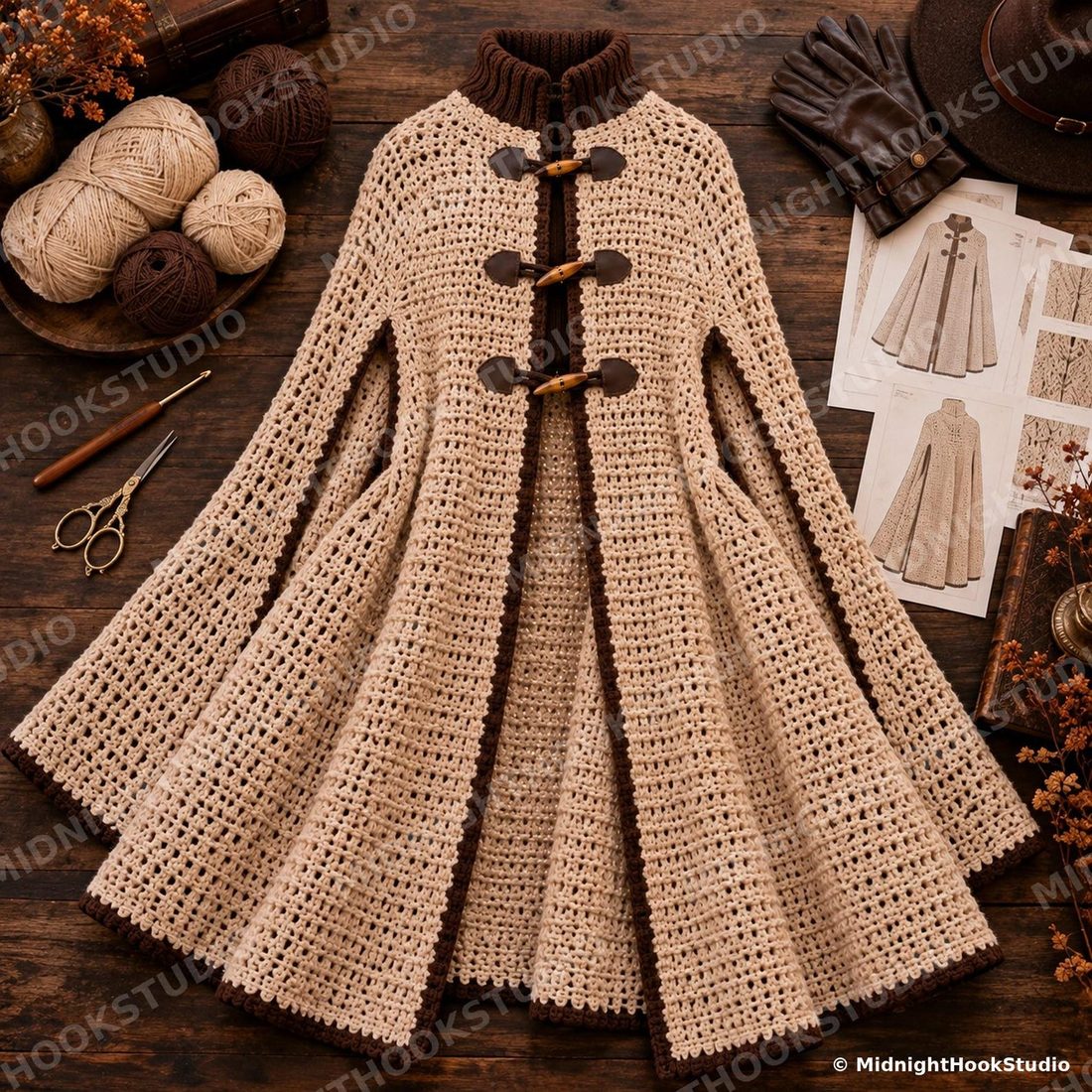 Longline Wrap Cape Coat