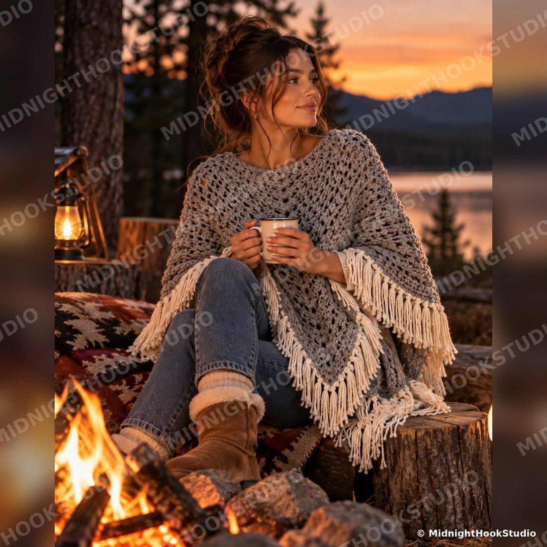 Easy Rectangle Poncho