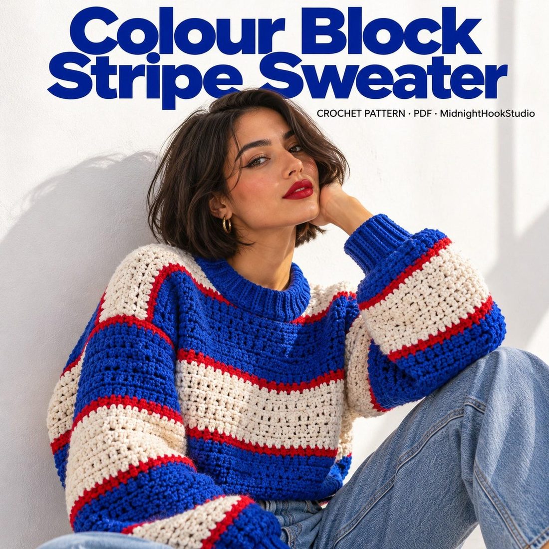 Colour Block Stripe Sweater