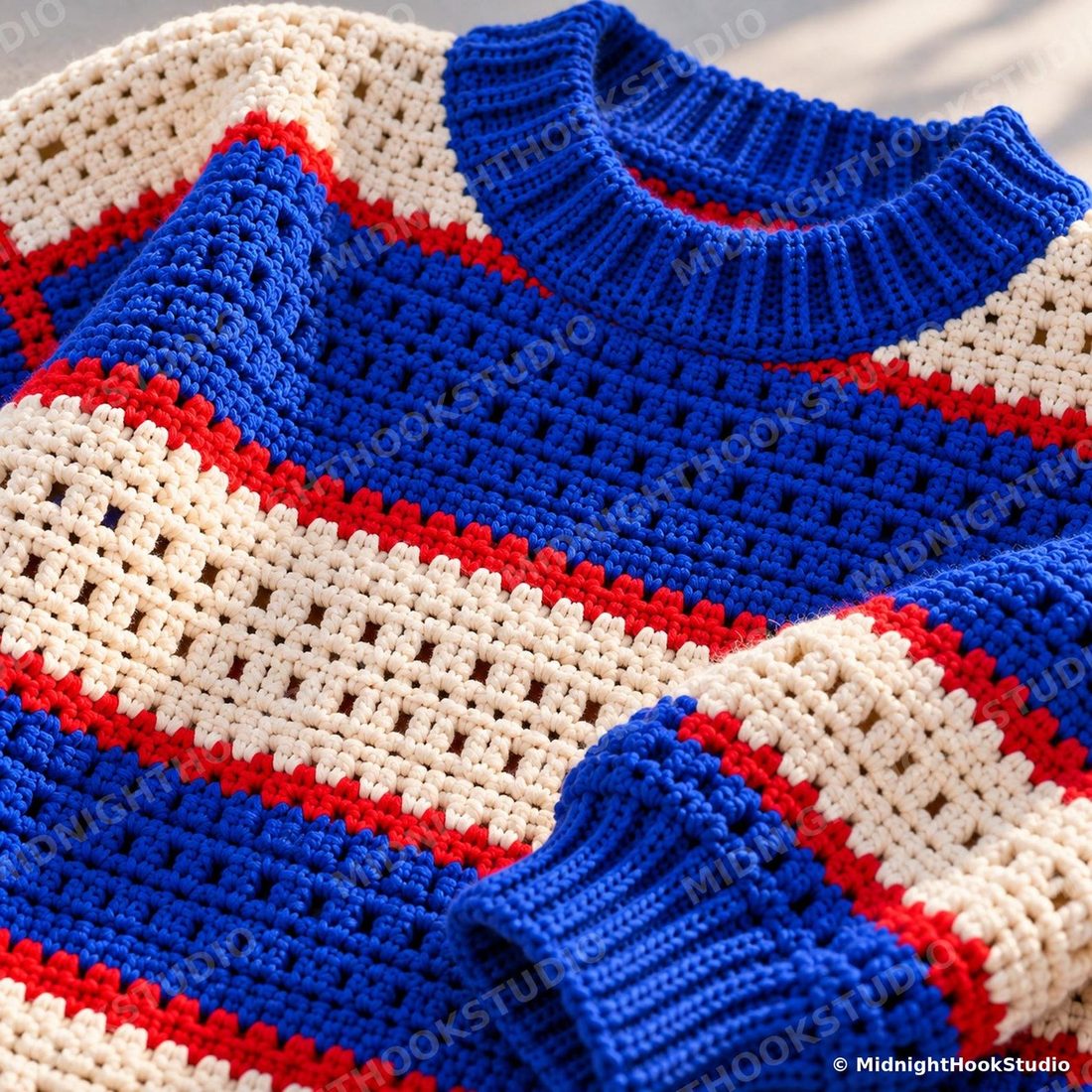 Colour Block Stripe Sweater