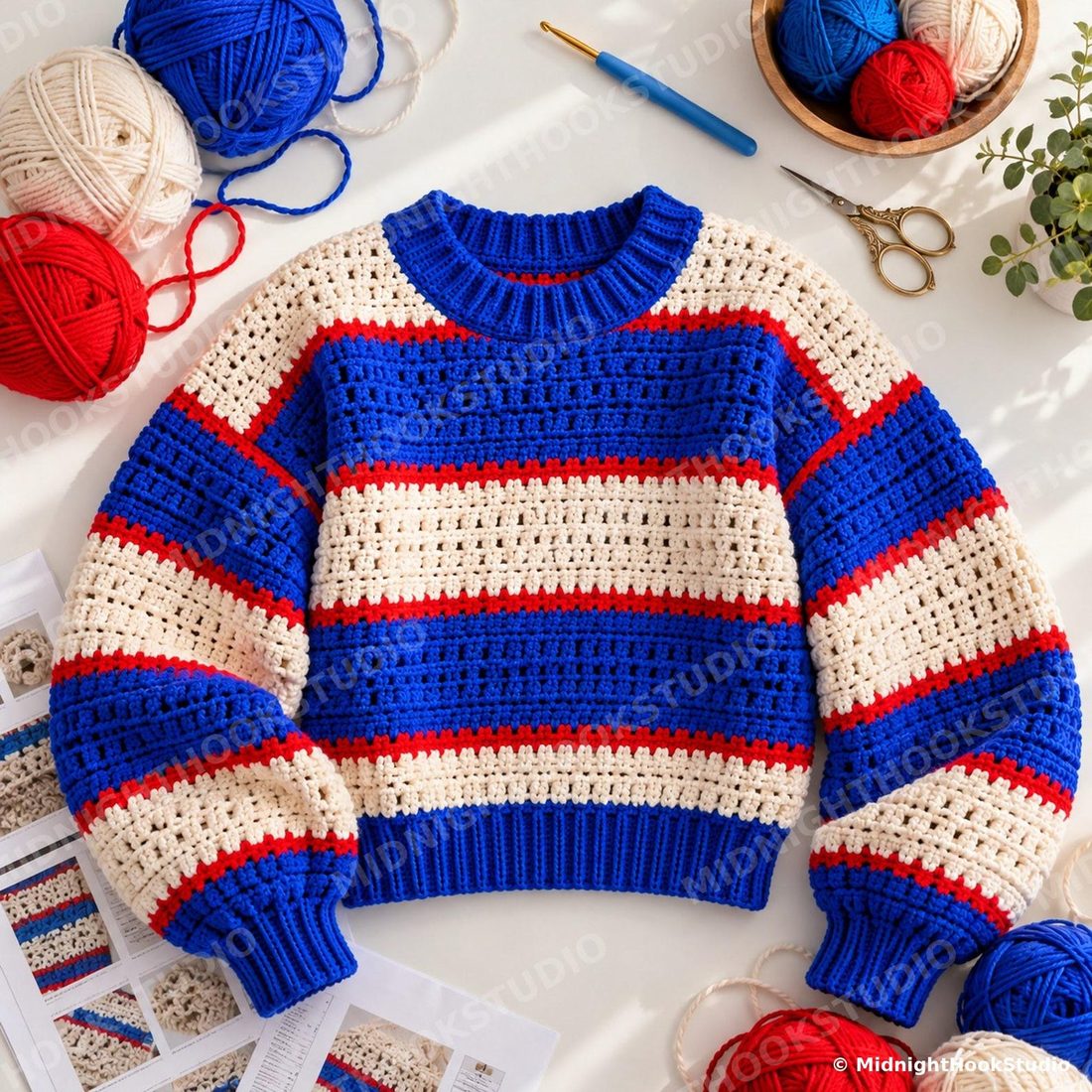 Colour Block Stripe Sweater