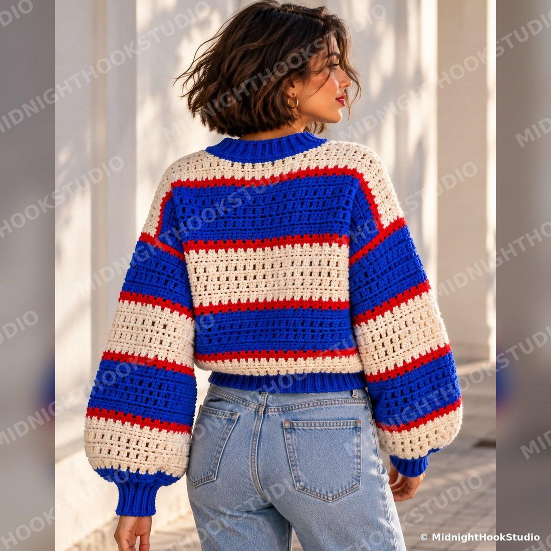 Colour Block Stripe Sweater