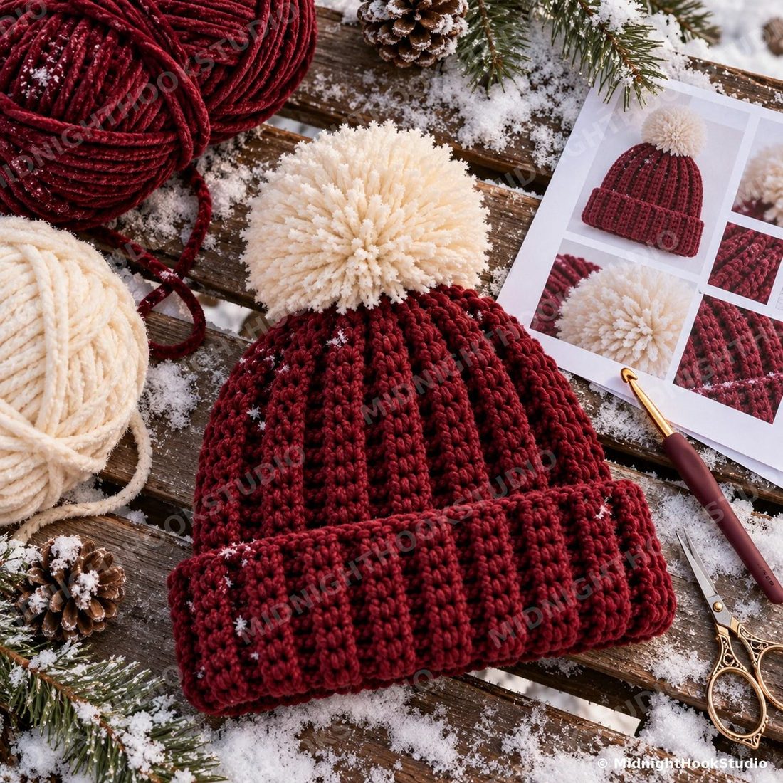 Folded Brim Ribbed Beanie