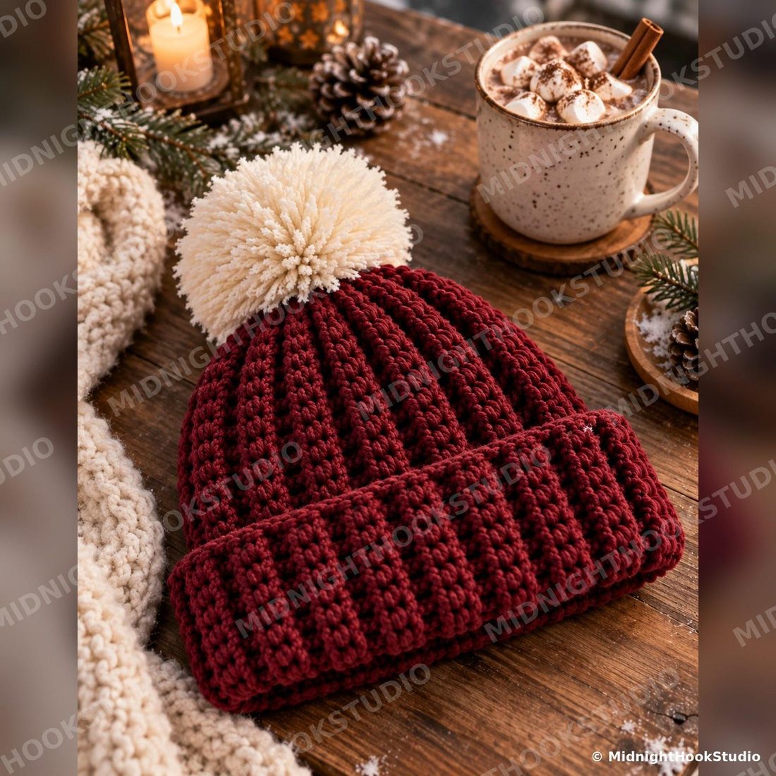 Folded Brim Ribbed Beanie