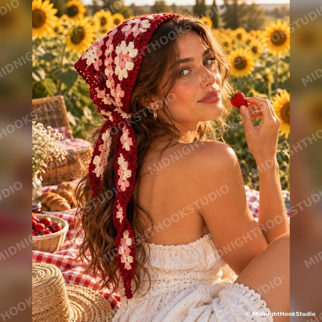 Granny Triangle Bandana Head Scarf