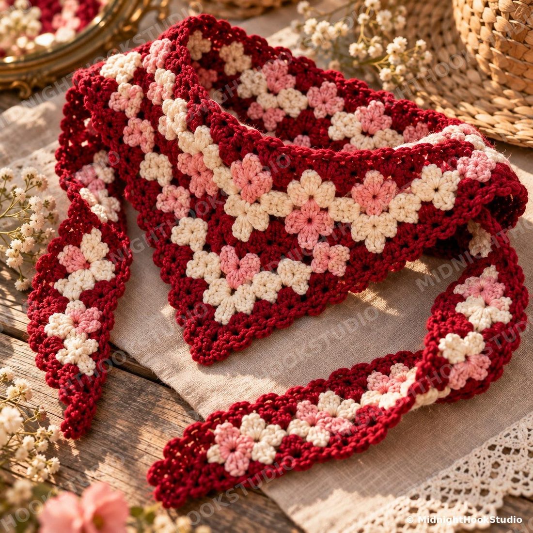 Granny Triangle Bandana Head Scarf