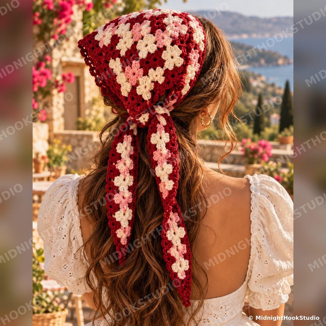Granny Triangle Bandana Head Scarf