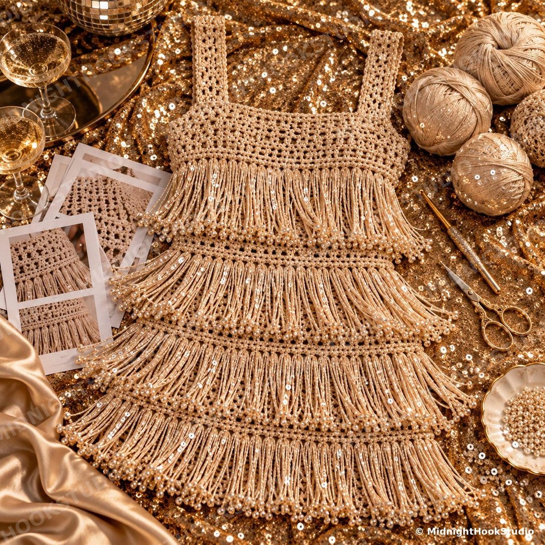 Fringe Mini Party Dress