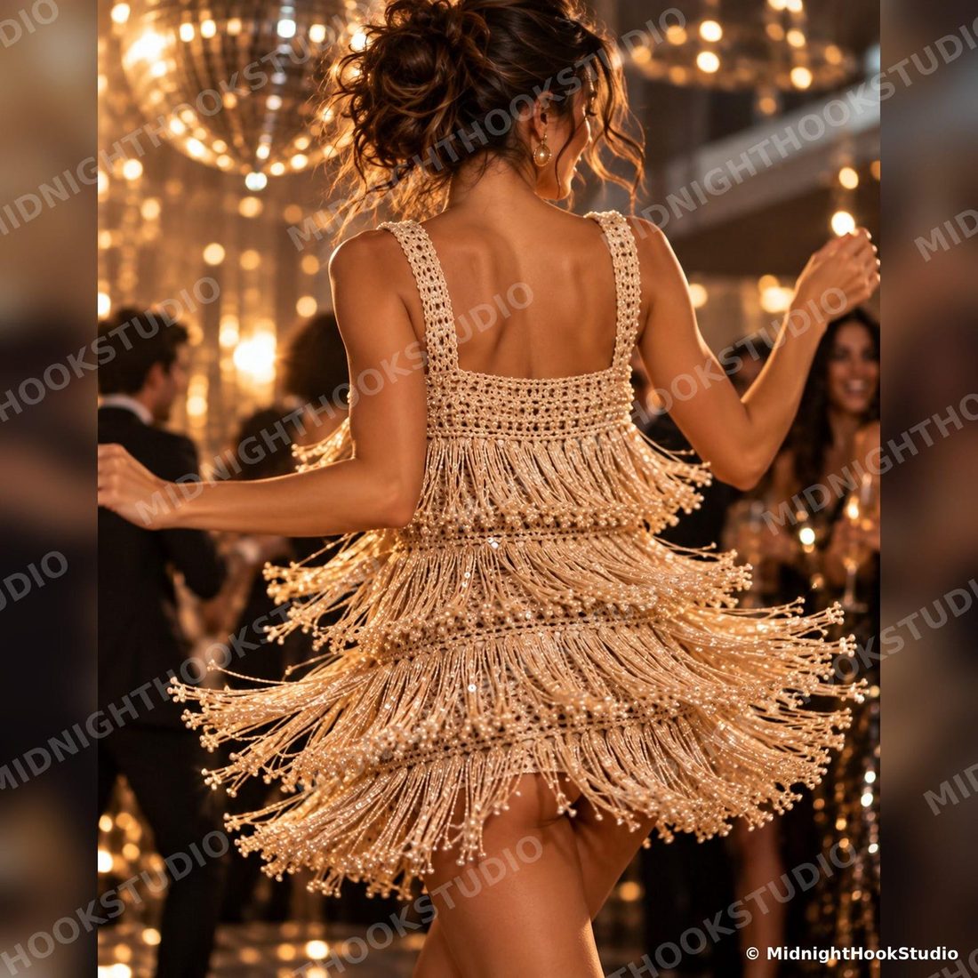 Fringe Mini Party Dress