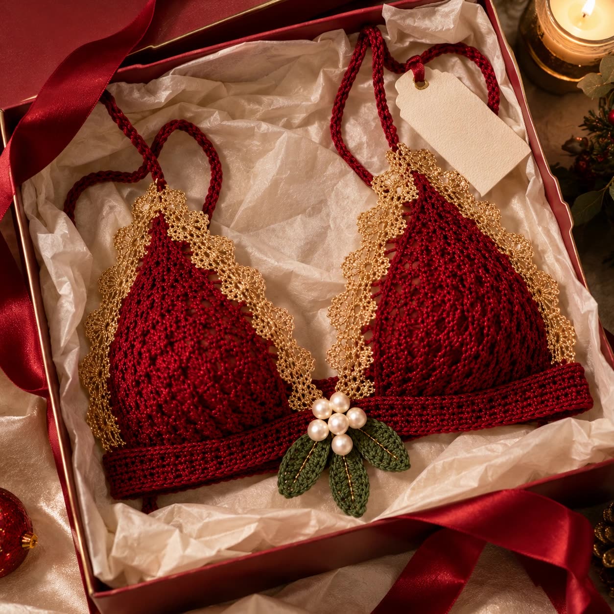 Mistletoe Lace Bralette
